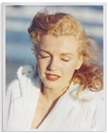 Original 8 x 10 Photograph of Marilyn Monroe Taken by Andre de Dienes in 1949 -- From the Tobay Beach Photo Session