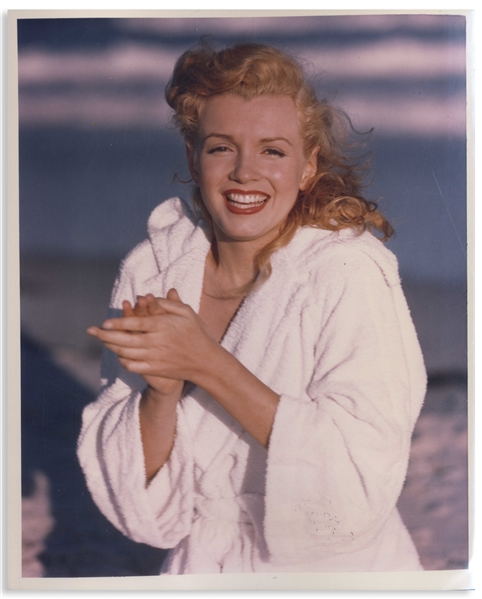 Original 8 x 10 Photograph of Marilyn Monroe Taken by Andre de Dienes in 1949 -- From the Tobay Beach Photo Session