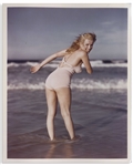 Original 8 x 10 Photograph of Marilyn Monroe Taken by Andre de Dienes in 1949 -- From the Tobay Beach Photo Session