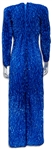 Whitney Houston Worn Electric Blue Evening Dress