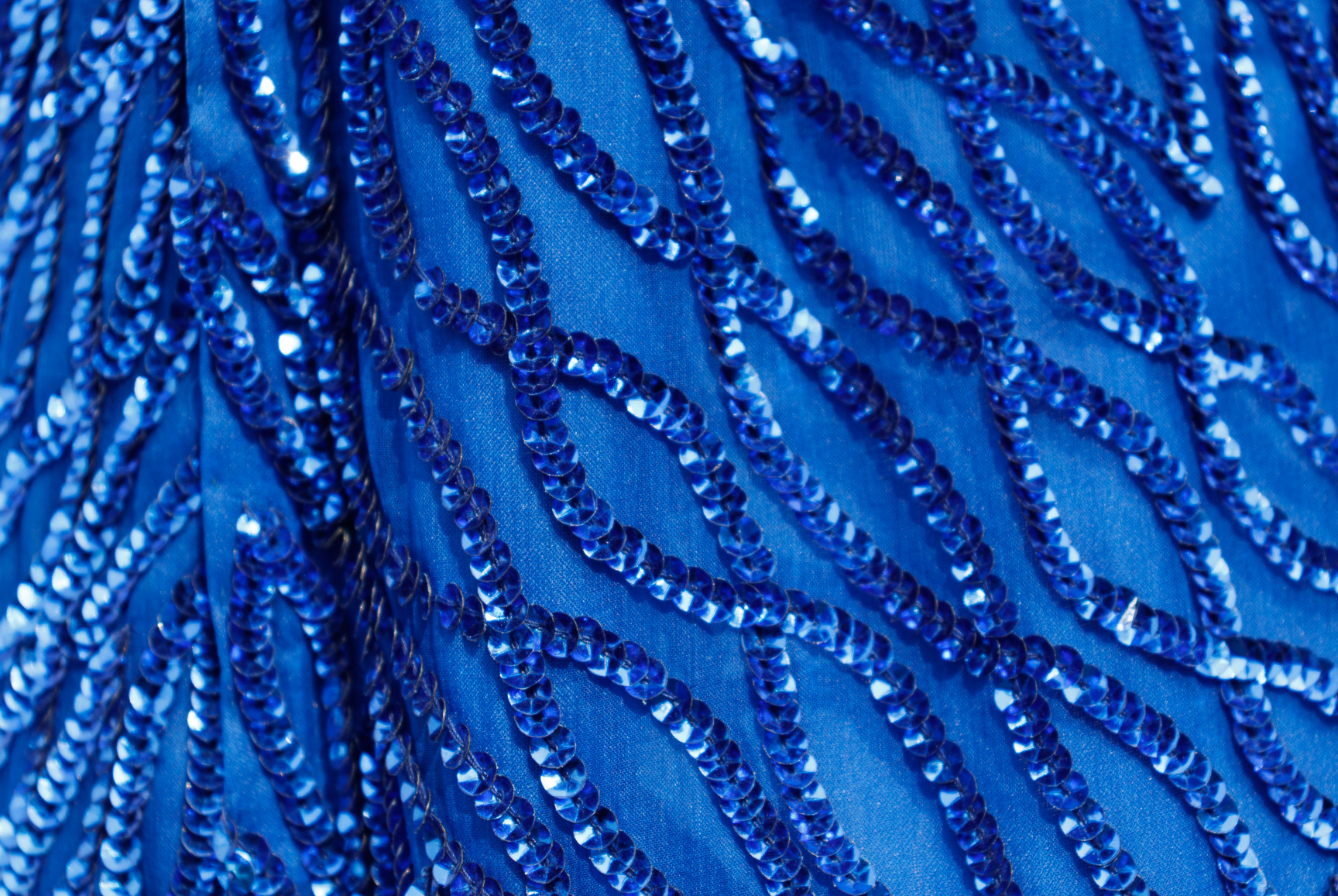 Lot Detail - Whitney Houston Worn Electric Blue Evening Dress