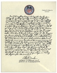 Apollo 16 Moonwalker Charlie Duke Handwritten Essay -- ''...A week before 13 was due to launch I became very ill...German measles...I had exposed all the prime and backup crew...''