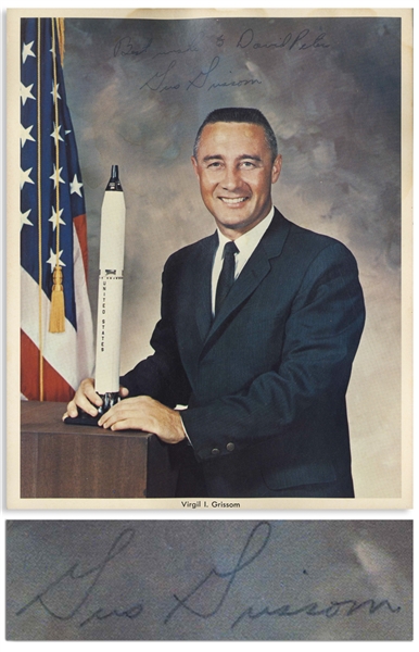 Gus Grissom Signed 8 x 10 NASA Photo