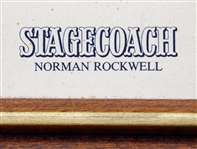 Norman Rockwell Signed Print of ''Stagecoach'' -- Art Done for the 20th Century Fox Film in 1966
