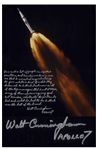 Walter Cunningham Signed 16 x 20 Photo With Personal Message Honoring Wernher von Braun