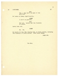 Moe Howard's Signed Script for The Three Stooges 1952 Film ''Bubble Trouble'' -- Signed by Moe on Front Cover