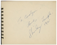 Hollywood Autograph Book Full of Golden Age Celebrity Signatures -- Elizabeth Taylor, Shirley Temple, Bing Crosby, George Burns & More