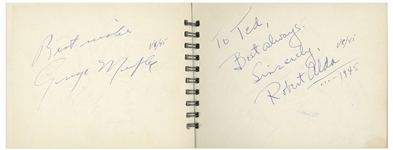 Hollywood Autograph Book Full of Golden Age Celebrity Signatures -- Elizabeth Taylor, Shirley Temple, Bing Crosby, George Burns & More