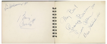Hollywood Autograph Book Full of Golden Age Celebrity Signatures -- Elizabeth Taylor, Shirley Temple, Bing Crosby, George Burns & More
