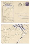 John Wayne and Bing Crosby Signed Hollywood Menu From 1944