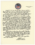 Charlie Duke Signed Handwritten Essay on Serving as Apollo 11 CAPCOM -- ''...Neil quickly assumed control, safely missing the crater, but leaving the Eagle with only seconds of fuel left!...''