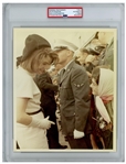 Original 8 x 10 Photo of Jackie Kennedy Taken by Cecil W. Stoughton the Day Before the Assassination -- Encapsulated & Authenticated by PSA as Type I Photograph