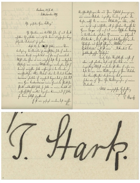 Nobel Laureate Scientist Johannes Stark to Fellow Laureate Wilhelm Wien -- ...I assume that you did not resent my statement about your work on canal rays any more than I resented your statement...
