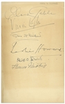 ''Gone With the Wind'' Cast-Signed Book -- Signed by Clark Gable, Vivien Leigh, Olivia de Havilland, Leslie Howard, Thomas Mitchell and David O. Selznick -- With PSA/DNA COA for All Signatures