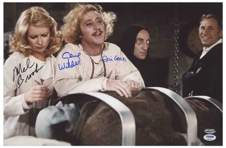 Young Frankenstein Cast-Signed 20 x 16 Photo, Showing the Actors in a Candid Pose -- With PSA/DNA COA