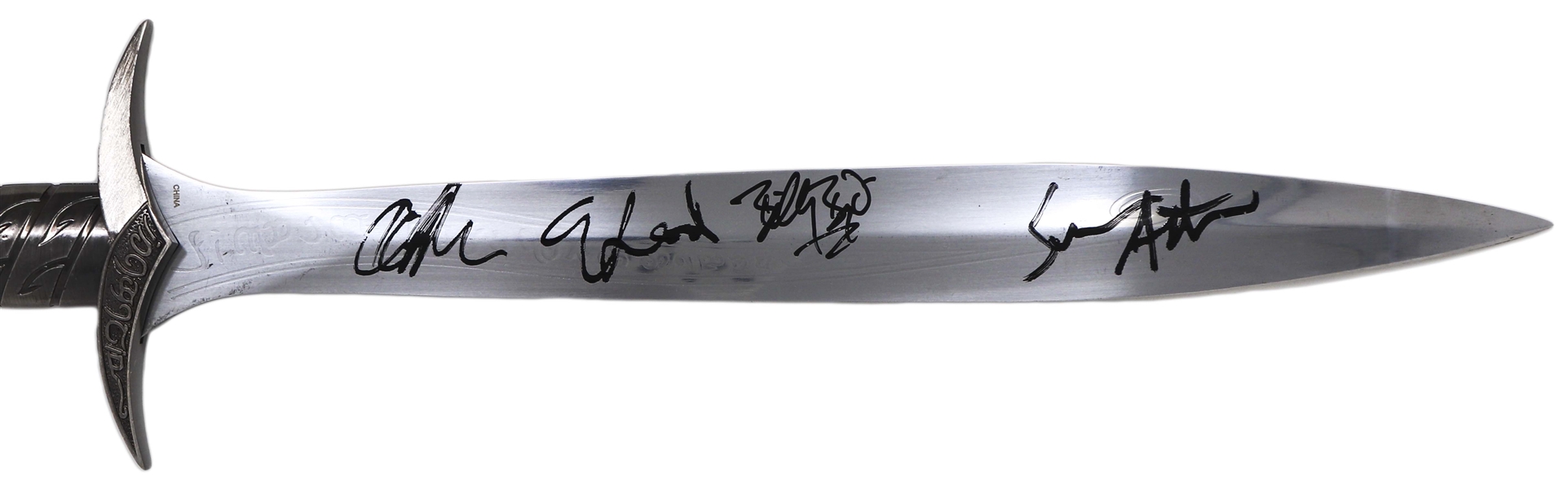 Lord of the Rings Cast-Signed Sword -- Signed by Elijah Wood, Sean Astin, Billy Boyd and Dominic Monaghan -- With Beckett COA