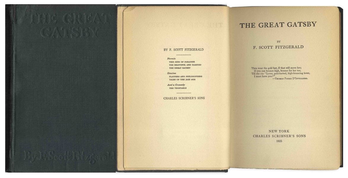 First Edition, First Printing of The Great Gatsby