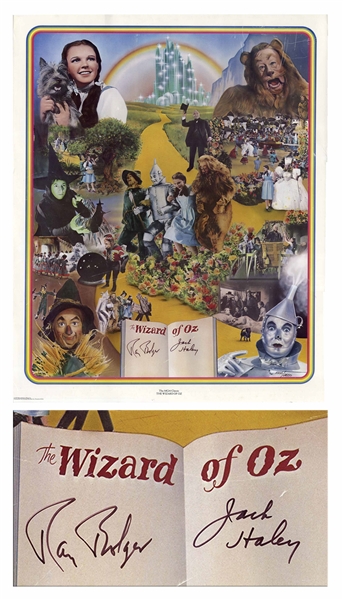 Wizard of Oz Limited Edition Poster Signed by Jack Haley and Ray Bolger