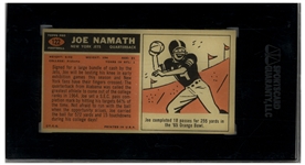 Joe Namath 1965 Topps Rookie Card #122 -- Graded SGC Very Good-Excellent+ 4.5
