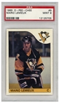 Mario Lemieux 1985 O-Pee-Chee Rookie Card #9 -- PSA Graded Mint 9