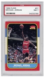 Michael Jordan 1986 Fleer Rookie Card #57 -- PSA Graded Near Mint 7