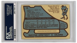 Wayne Gretzky 1979 O-Pee-Chee Rookie Card #18 -- PSA Graded Excellent-Mint 6