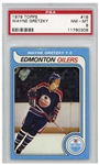 Wayne Gretzky 1979 Topps Rookie Card #18 -- PSA Graded Near Mint-Mint 8