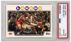 Kobe Bryant 2008 Topps #24 Pictured With LeBron James -- PSA Graded Gem Mint 10