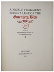 Gutenberg Bible Leaf -- Scarce Leaf From the 15th Century Bible Made From Moveable Type That Ushered in the Age of Enlightenment