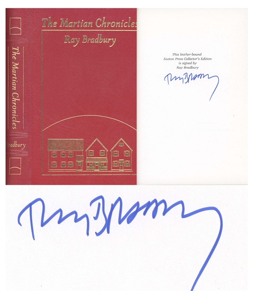 Ray Bradbury Signed Deluxe Edition The Martian Chronicles