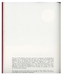 Ray Bradbury Signed Deluxe Edition ''The Martian Chronicles''