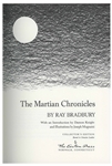 Ray Bradbury Signed Deluxe Edition ''The Martian Chronicles''