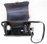 Soviet Spy Camera Purse Circa Late 1950s -- The Famous AJAX-12 System