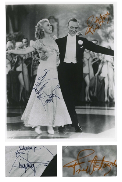 Fred Astaire and Ginger Rogers Signed 8 x 10 Photo From Top Hat -- With JSA COA
