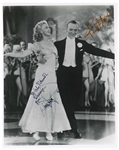 Fred Astaire and Ginger Rogers Signed 8'' x 10'' Photo From ''Top Hat'' -- With JSA COA