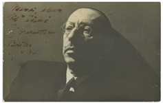 Igor Stravinsky Signed Postcard