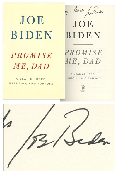 Joe Biden Signed First Edition of His Year-Long Memoir, Promise Me, Dad -- With PSA/DNA COA