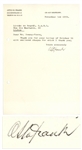 Otto Frank Letter Signed Regarding Publication of His Daughter Anne Franks Diary -- With PSA/DNA COA