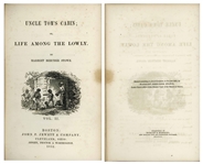 First Edition, First Printing of ''Uncle Tom's Cabin'' by Harriet Beecher Stowe From 1852