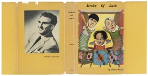 The Three Stooges Signed Copy of Larry Fine's Autobiography ''Stroke of Luck'' -- Signed by Fine, Moe Howard, Joe DeRita, Joe Besser Plus 14 More Including Jules White, Emil Sitka and Ed Bernds