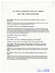 Paul Tibbets Signed Statement Regarding Dropping the Atomic Bomb on Hiroshima During World War II -- ''...I was shot in the ass with confidence...''
