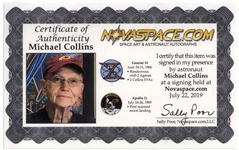 Michael Collins Signed 20'' x 16'' Photo of the Apollo 11 Earthrise''