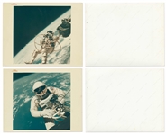 Lot of 20 NASA Photos Including 18 ''Red Number'' and 1 ''Blue Number'' Photos, All on ''A Kodak Paper'' -- Includes Iconic Apollo 11 ''Footprint'' Photo