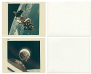 Lot of 20 NASA Photos Including 18 ''Red Number'' and 1 ''Blue Number'' Photos, All on ''A Kodak Paper'' -- Includes Iconic Apollo 11 ''Footprint'' Photo