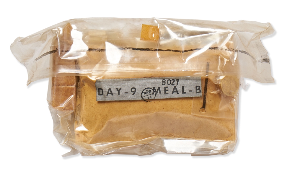 Apollo Era Astronaut Meal -- Meal B for Day 9 of an Apollo 7-10 Mission, Intended for the Command Module Pilot