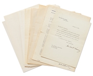 Large Herbert Hoover Archive -- Includes One Photo Signed by Hoover and 47 Letters Signed, Including One as President