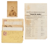 Lot of 5 Civil War Letters & CDV of 14th Connecticut Infantryman -- With Detailed, Lengthy Letter on Battle of Mortons Ford: ...The regt lost in killed wounded & missing about 1/2 their number...