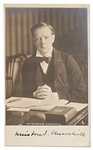 Winston Churchill Signed Photo Postcard