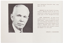 Marshall Space Center Dedication Ceremony Program from 1960