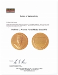 Enrico Fermi Award Presented to Stafford L. Warren, Inventor of the Mammogram and Member of the Manhattan Project